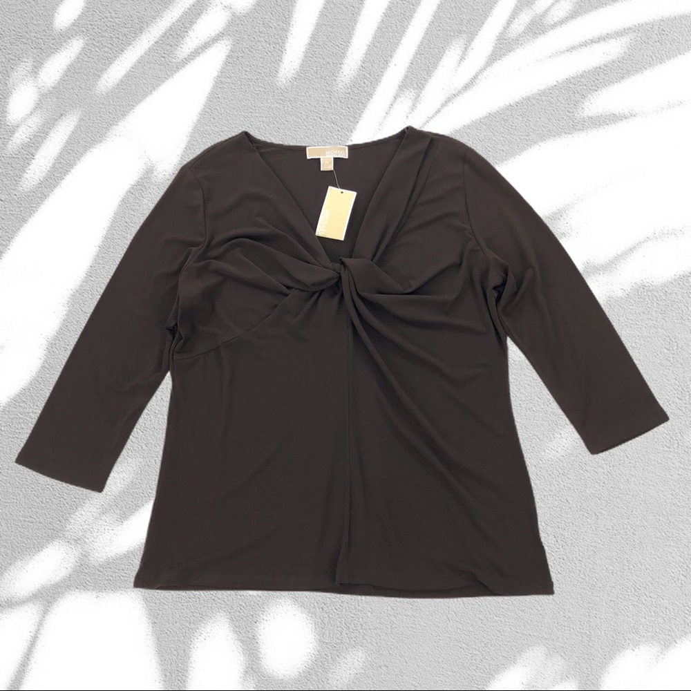 Michael Michael Kors Twist Knot Top Size L NWT